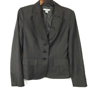 Ann Taylor Blazer Suit Jacket Gray Sz 4
